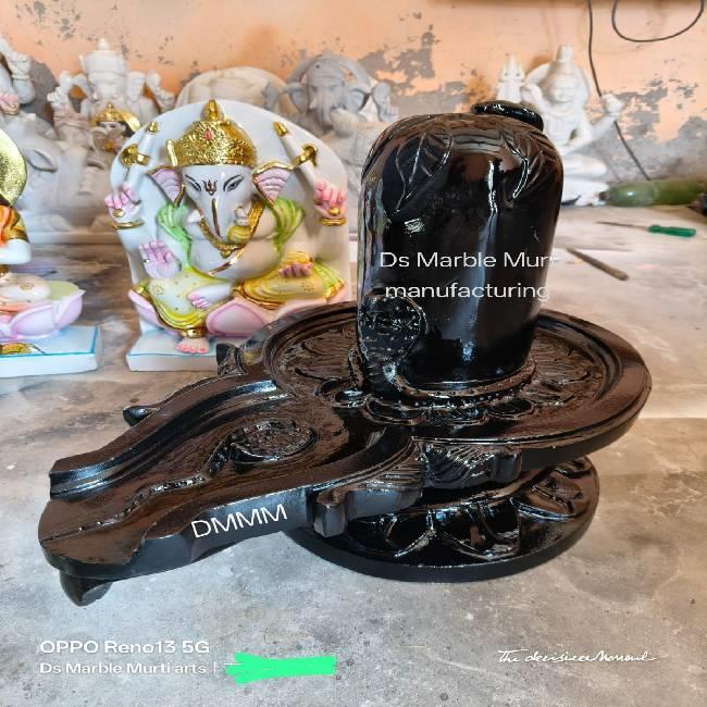 Shivling black (granite) marble 18 inch