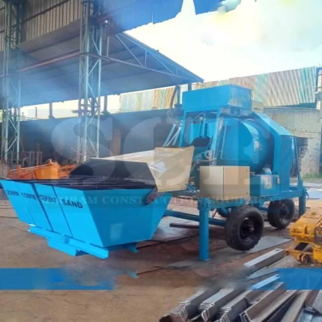 4 Bin Reversible Concrete Drum Mixer RM 1050