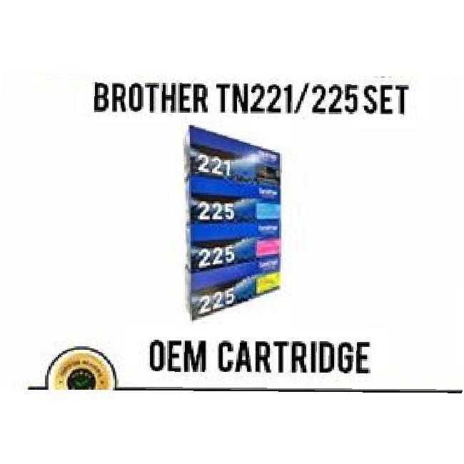 brother tn221/225 set toner cartridge