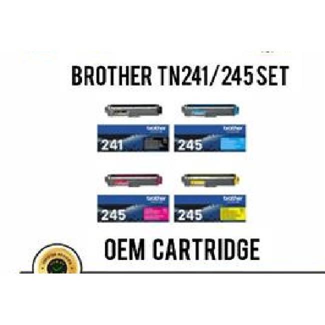 brother tn241/245 set toner cartridge
