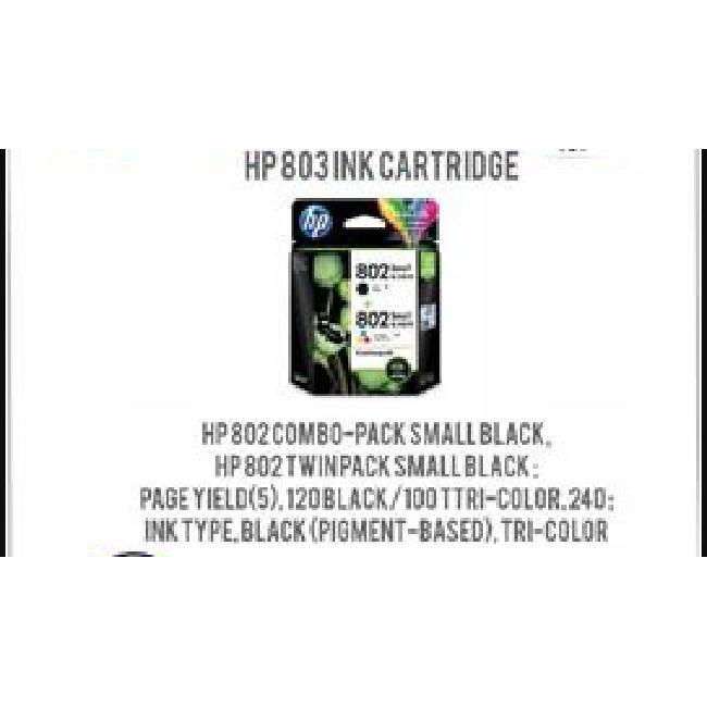 hp 803 combo ink cartridge