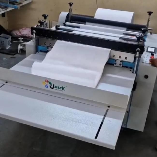 Non Woven Roll To Sheet Cutting Machine, Model Name/Number: Unick, Automation Grade: Automatic