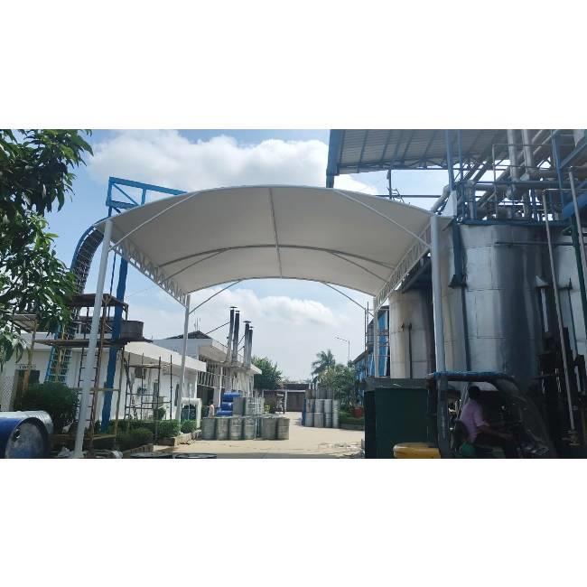 Tensile roofing