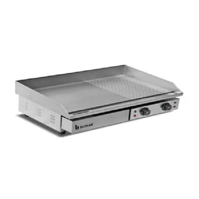 Electric Griddle - with 10 mm thick Half Grooved Half Flat cooking plate