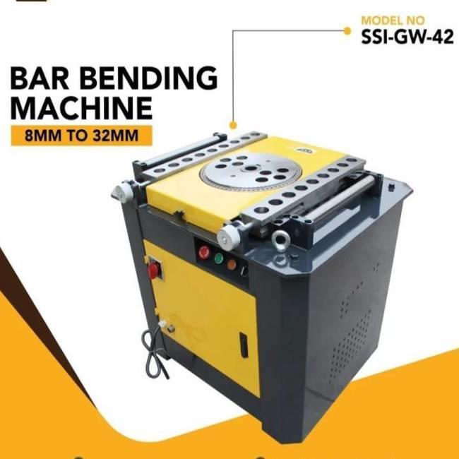 Round Bar Bending Machine, Model Name/Number: SSI-GW-42, Bar Dimensions: 8mm To 32mm