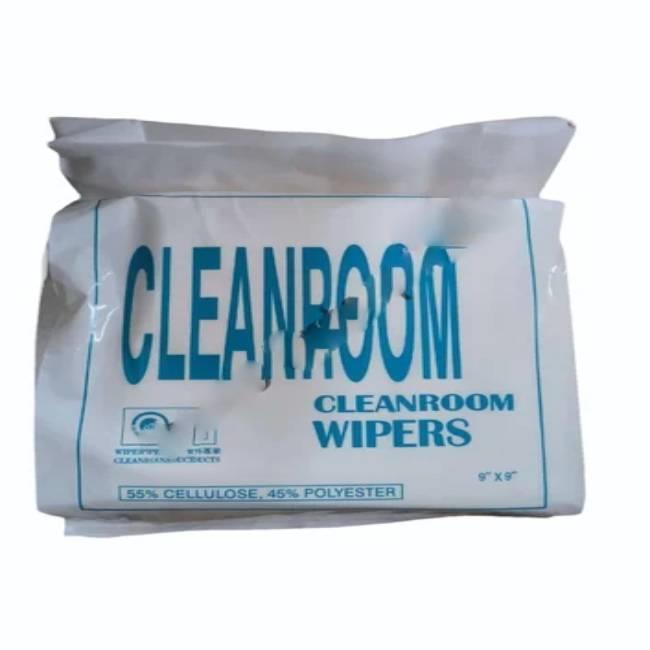Clean Room Wiper Wiping Cloth 9-inch x 9-inch,55% Cellulose, 45%Polyester