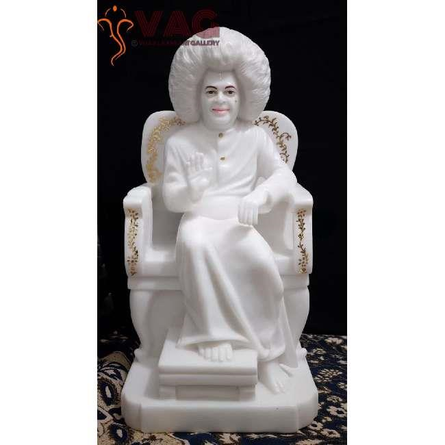 Satya sai baba marble statue 3 feet