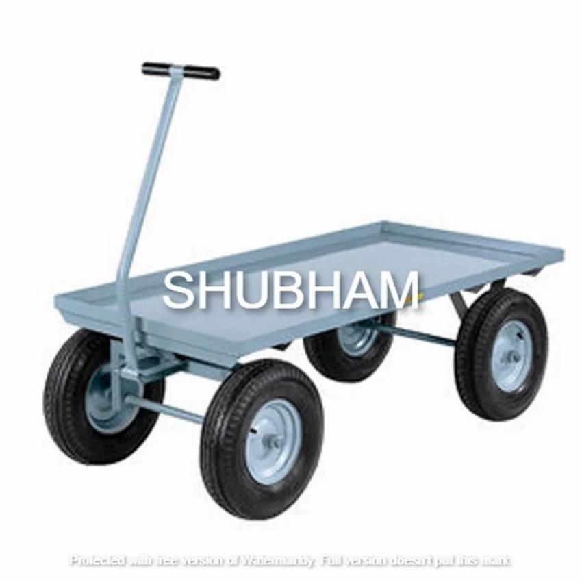 250 kgs to 1000 kgs Mild Steel Platform Trolley With Turn Table, for Material Handling