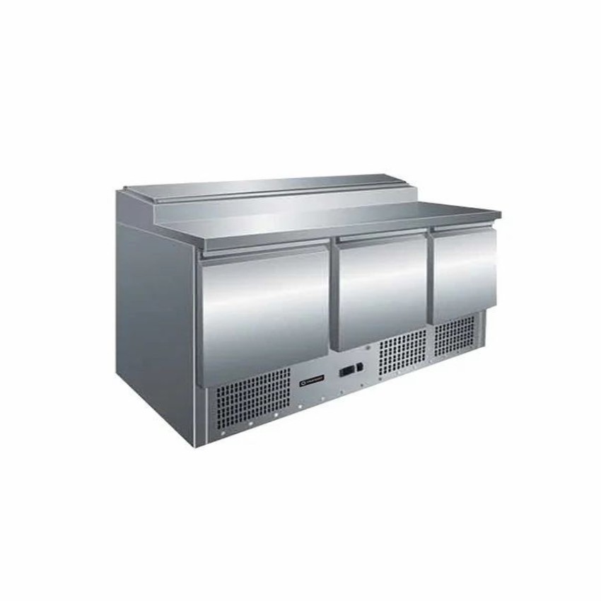 3 Door Refrigerated Prep Counter suitable  for 8 x GN 1/6 pans