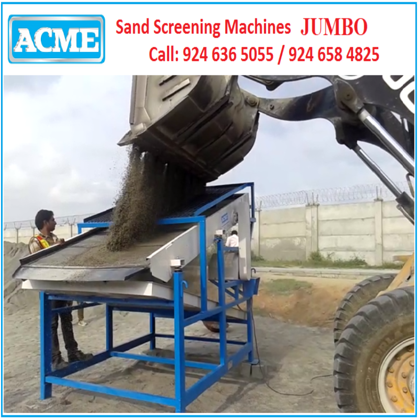 3 Hp,3 Phase Electric Motor Sand Screening Machine, Capacity: 6 To 8 Tons Per Hour