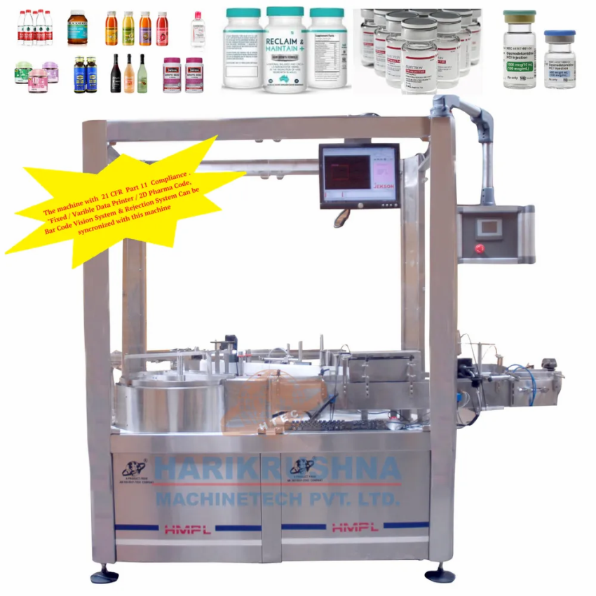 50 Hz Round Automatic Sticker Labeling Machine With Turntable, 230 V Ac