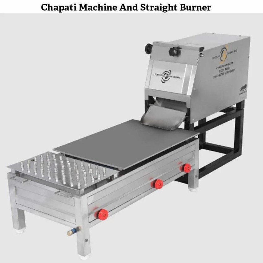 Automatic Chapati Machine And Straight Burner, For Commercial, Model Name/Number: FS-800