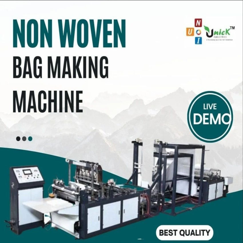 Automatic Fabric Cloth Bag Making Machine, Capacity: 100 per min