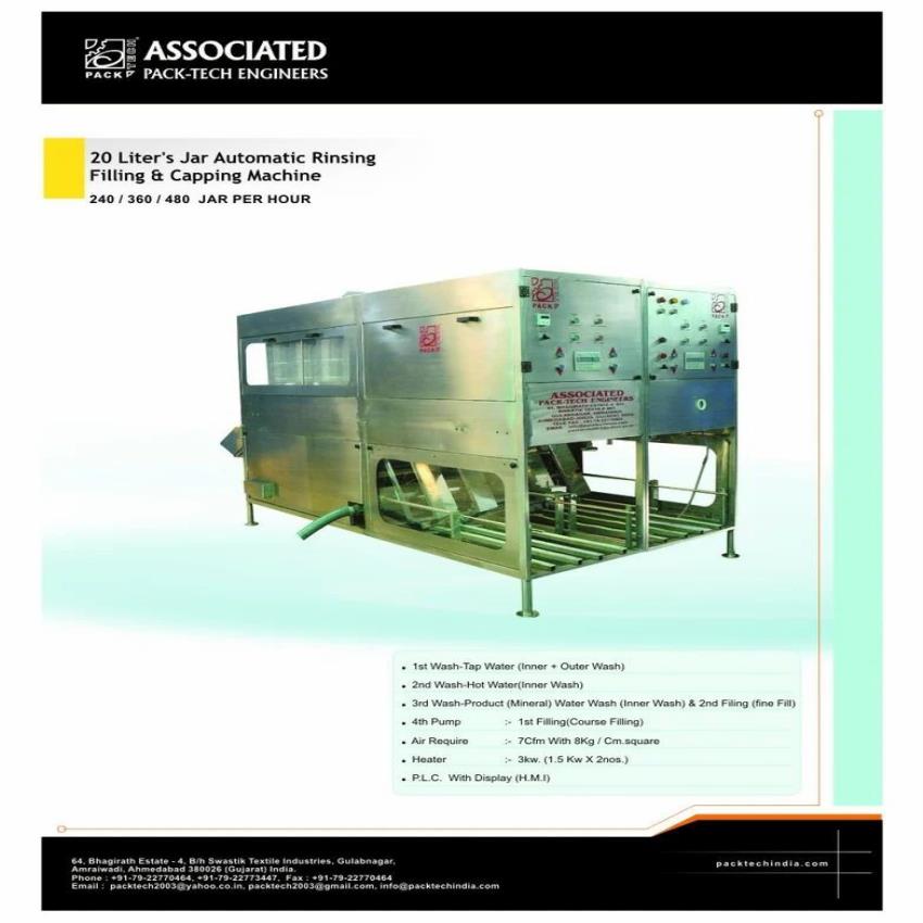 Barrel Water Filling Machine, Capacity: 24 BPM