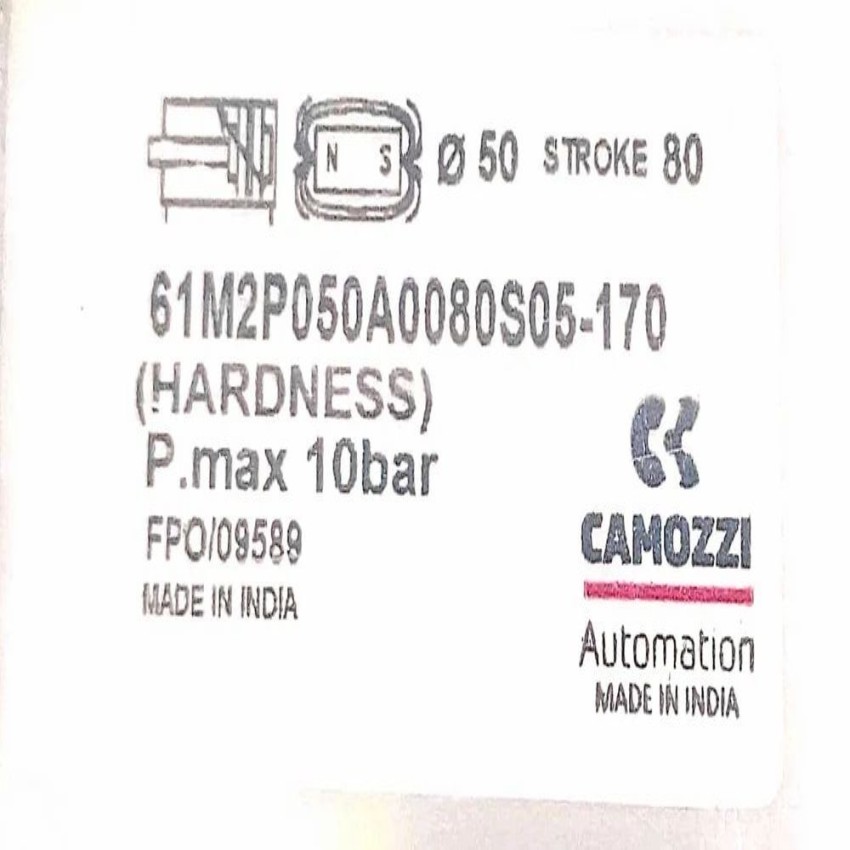 CAMOZZI 61M2P050A0080S05-170 50/80, Aluminium