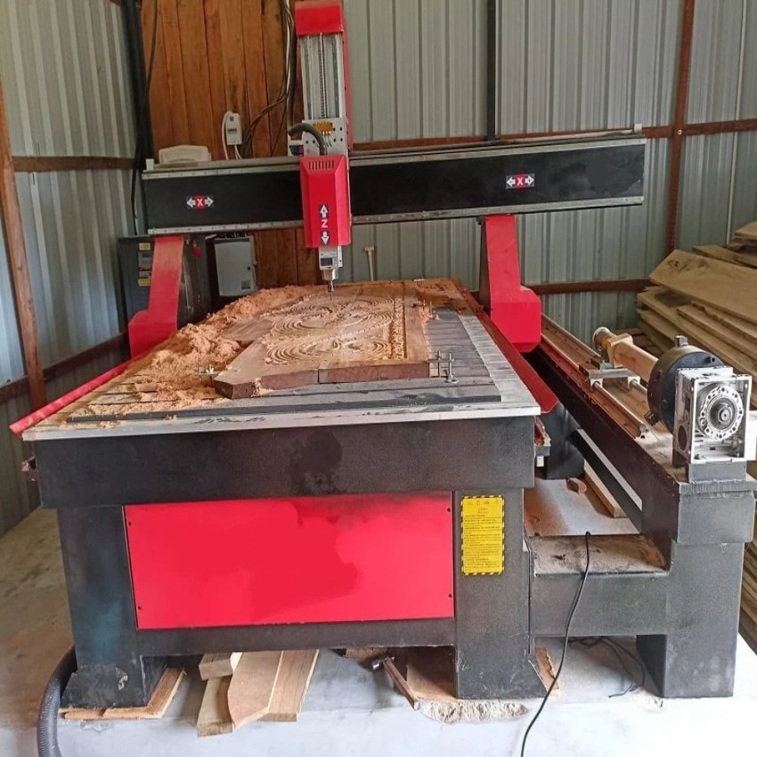 CNC Router machine With Rotary, 3.5 kW