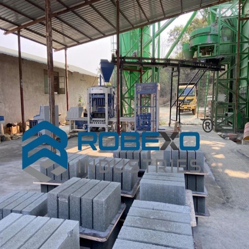 Concrete Solid Hydraulic Block Making Machine, Automatic