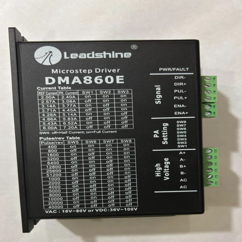 DMA860E Leadshine stepper Drive, Single Phase, 80V