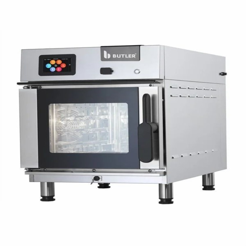 Electric Combi Steamer for 4 trays of GN 2/3 with Touch Screen & Cloud