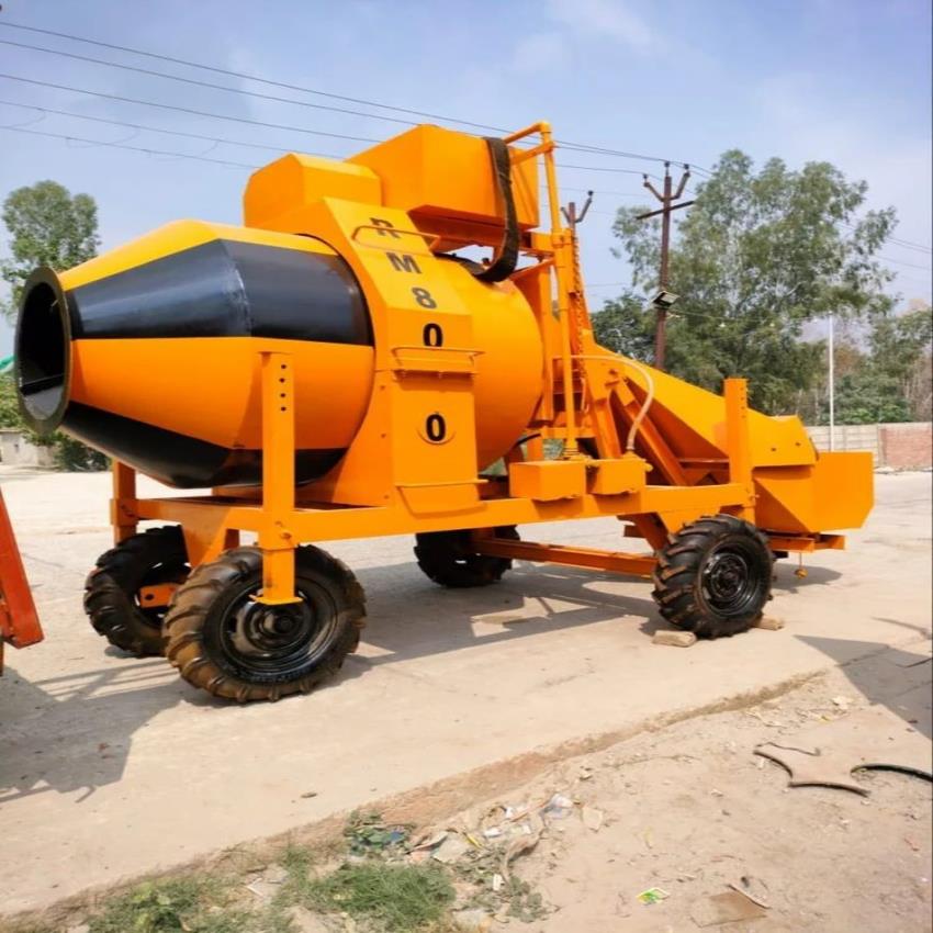 Electric Semi-Automatic Mobile Ready Mix Concrete Batching Plant