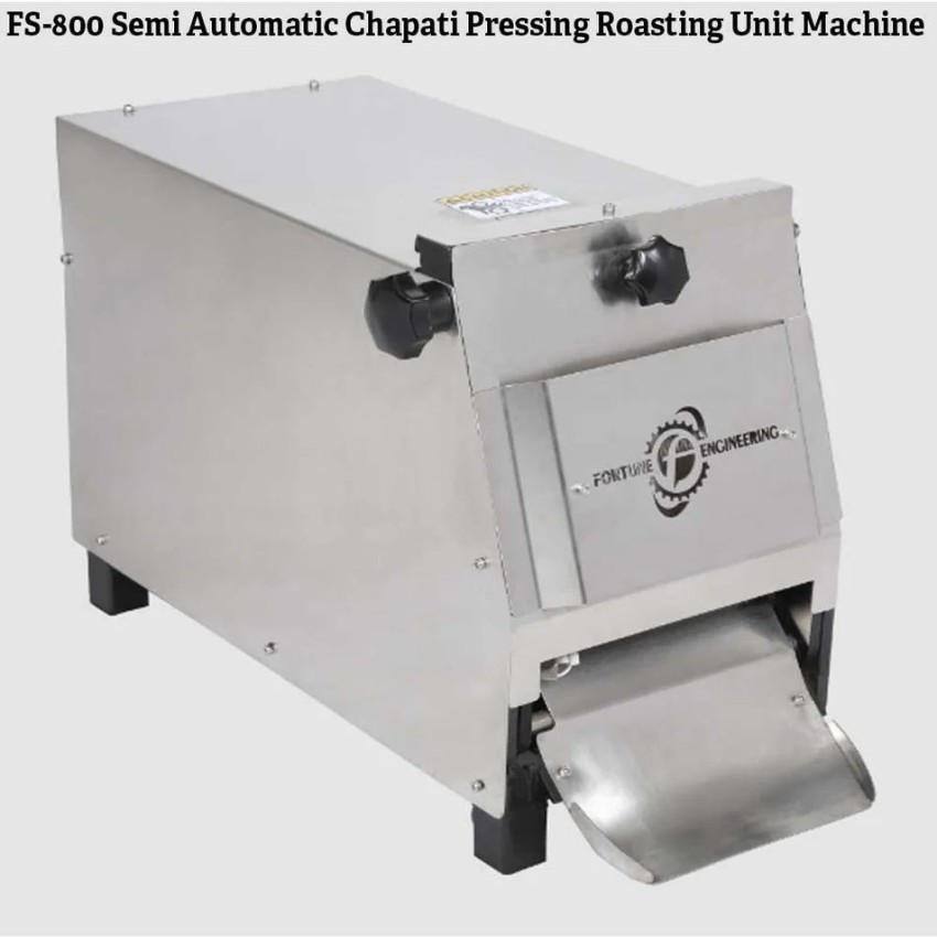 FS-800 Semi Automatic Chapati Pressing Roasting Unit Machine, Capacity: 1000 per Hour