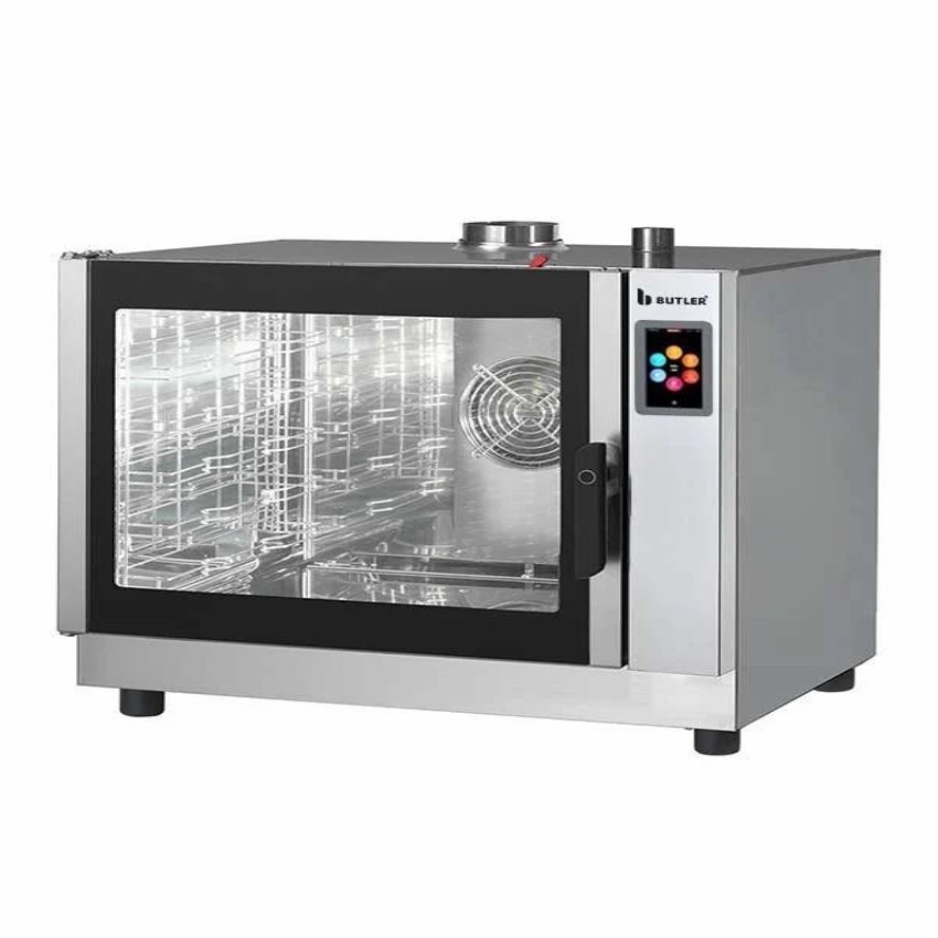 Gas Based Combi Steamer for 7 trays with Multi Level Cooking & Touch Screen