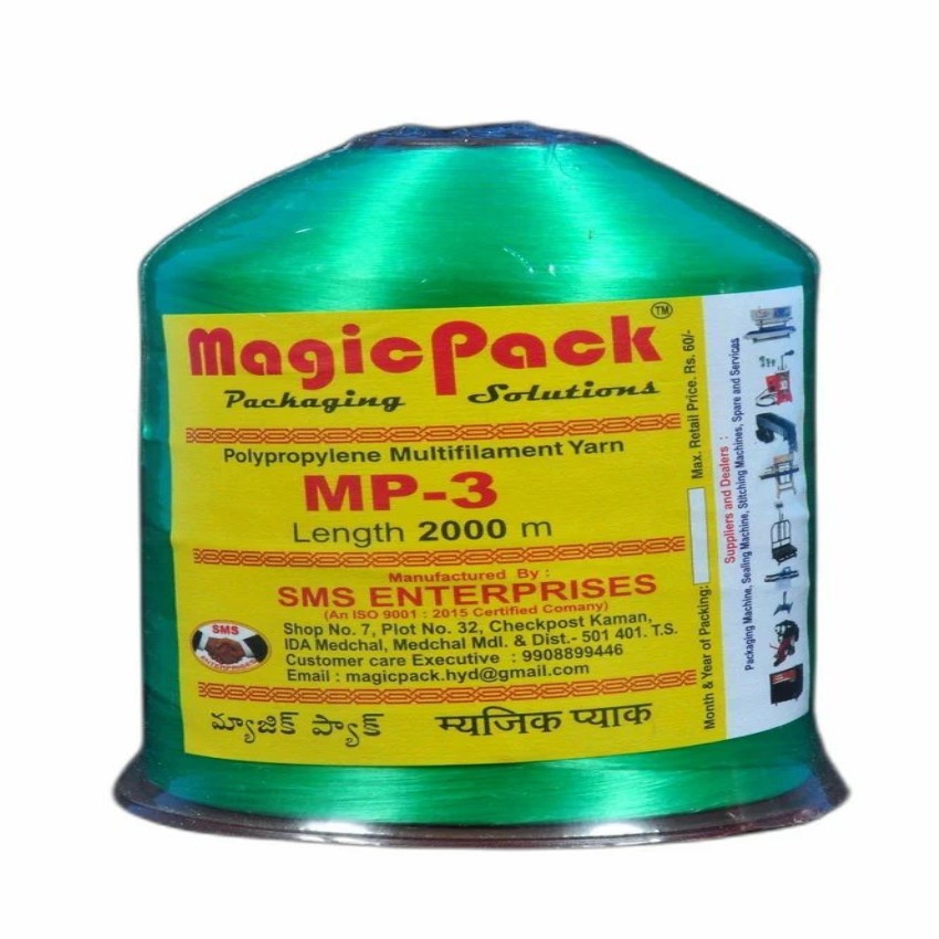 Green Filament Magicpack Rice Bag Stitching Threads MP 3, Packaging Type: Reel
