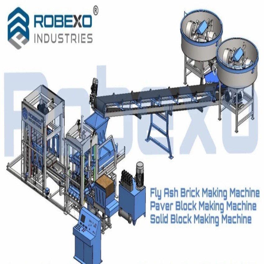 High Pressure Fully Automatic Fly Ash Brick Making Machine, 1500 Bricks per Hour