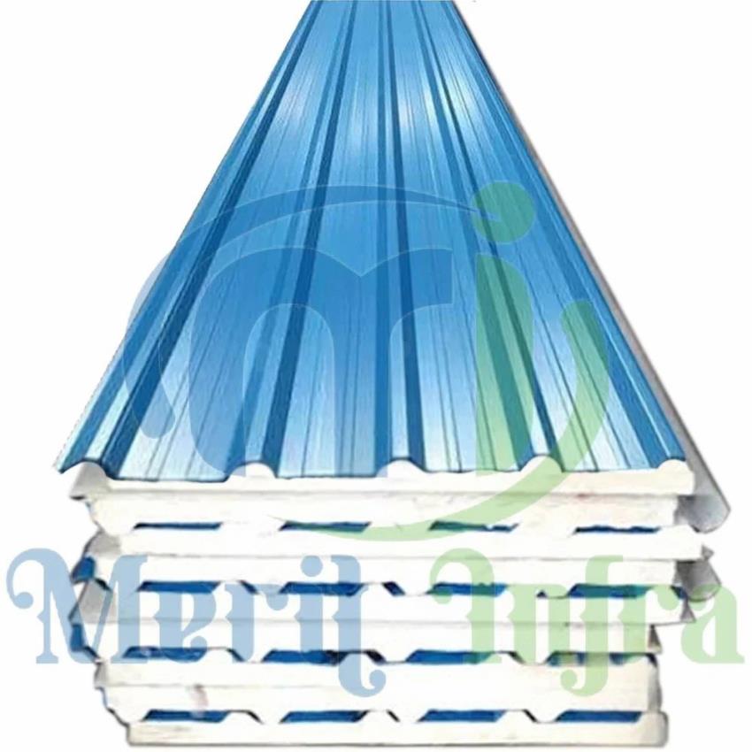 Merit Infra Galvanised PUF Sandwich Panel, For Roofing, 30-50mm