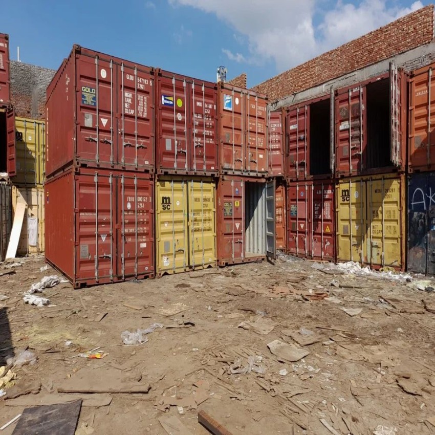 Mild Steel 20 feet Used Shipping Containers