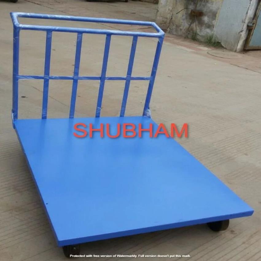 Mild Steel Industrial Platform Trolley, For Push Pull Manually, Trolley Size: 900 MM L X 600MM W