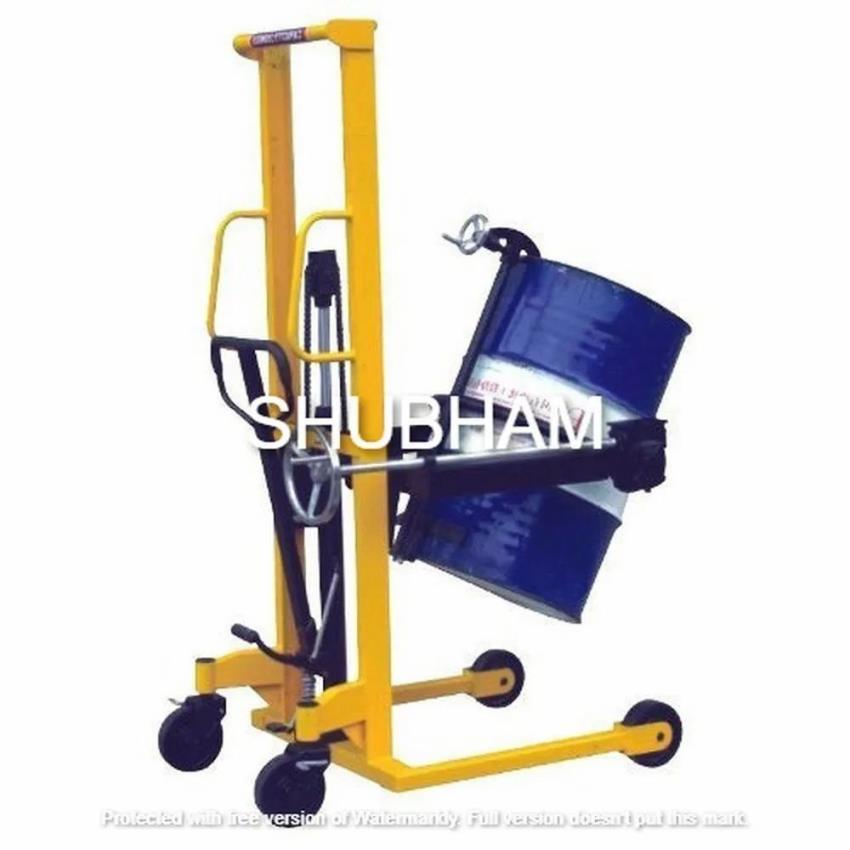 Mild Steel Manual Drum Lifter Cum Tilter, Loading Capacity: 200-400 kg, No Of Wheels: 4 Wheels