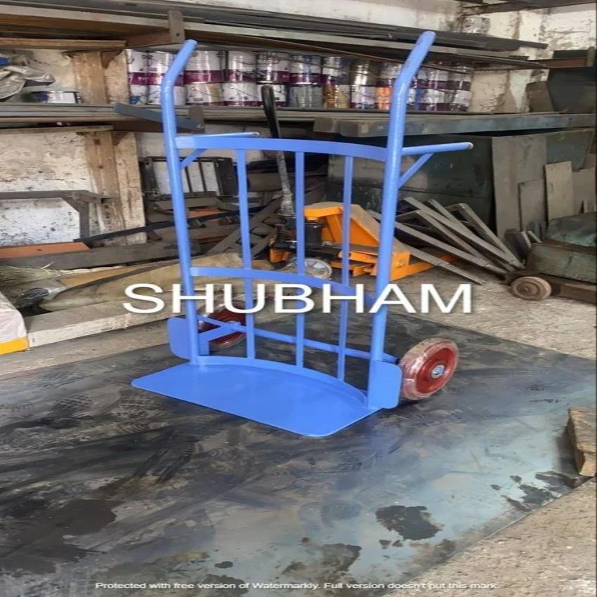Mild Steel Nylon MS Hand Trolley, For Material Handling, Capacity: 150 kg
