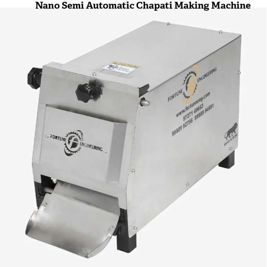 Nano Semi Automatic Chapati Making Machine, Capacity: 1000 per Hour, Model Name/Number: FS-800