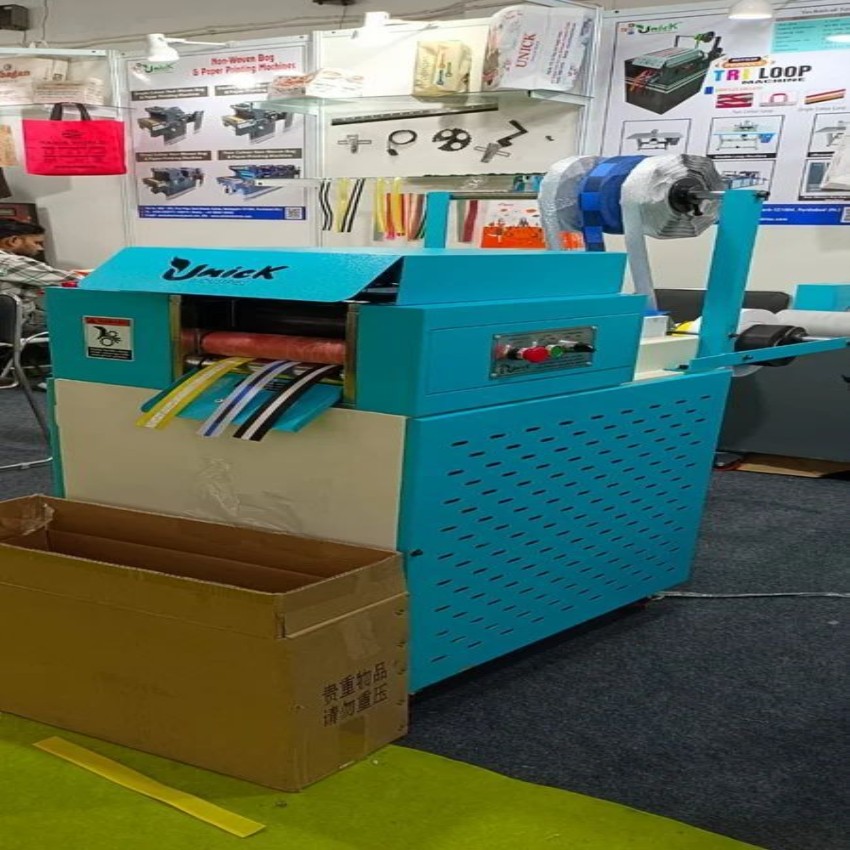 Non Woven Tri Loop Handle Making Machine, 1.5 KV, Production Capacity: 200 PPM