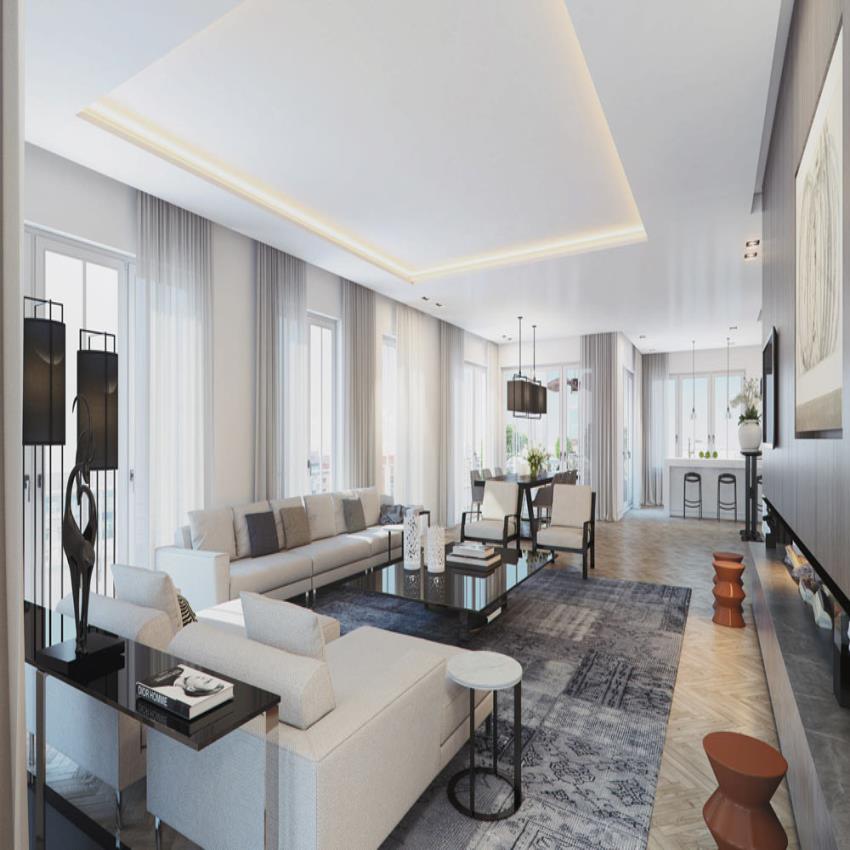 Pent House Interior Design Services Work Provided Wood Work & Furniture