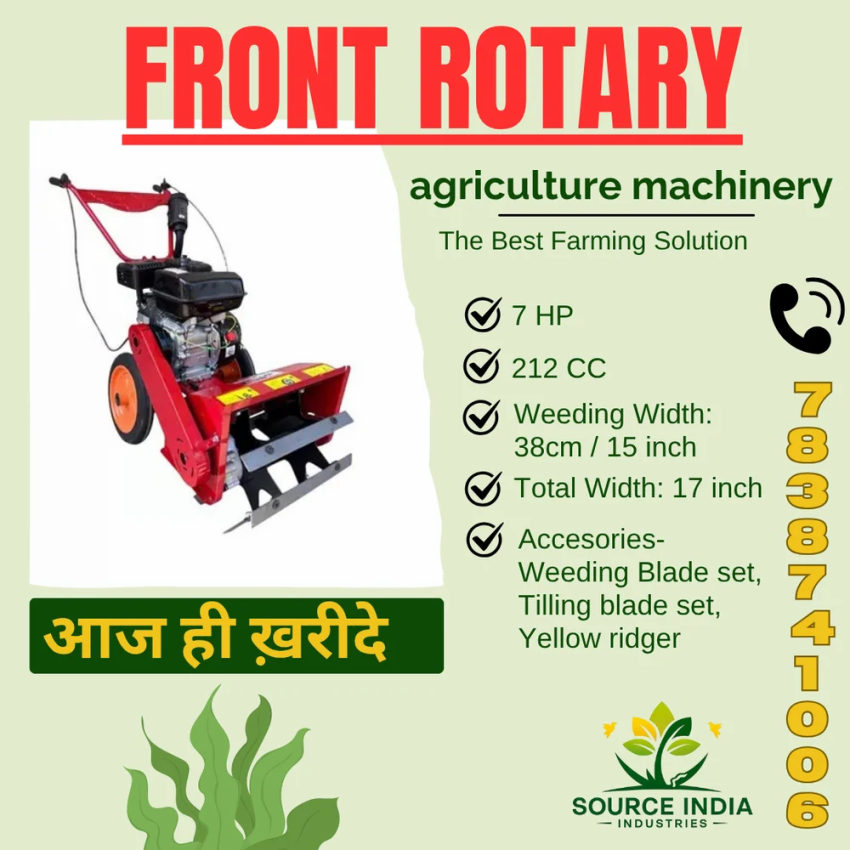 Petrol Front Rotary Power Weeder 7 HP