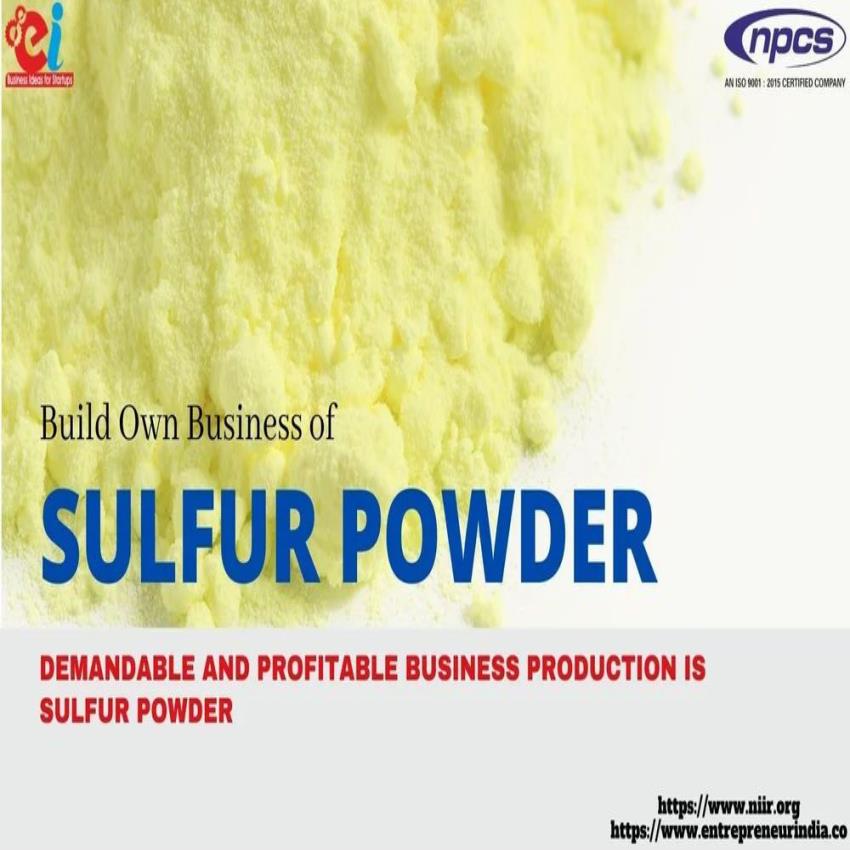 Project Report on Sulphur Powder Manufacturing