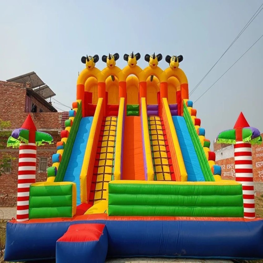 PVC 22x26 Feet 5 Line Mickey Mouse Inflatable Bounce