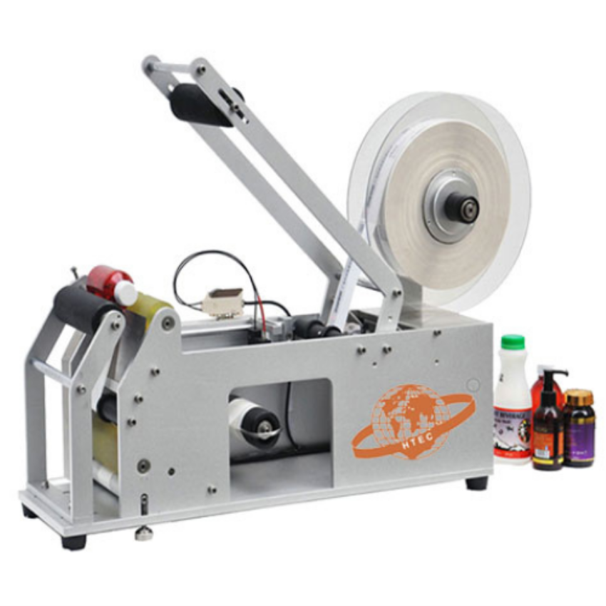Round Semi-Automatic Sticker Labeling Machine