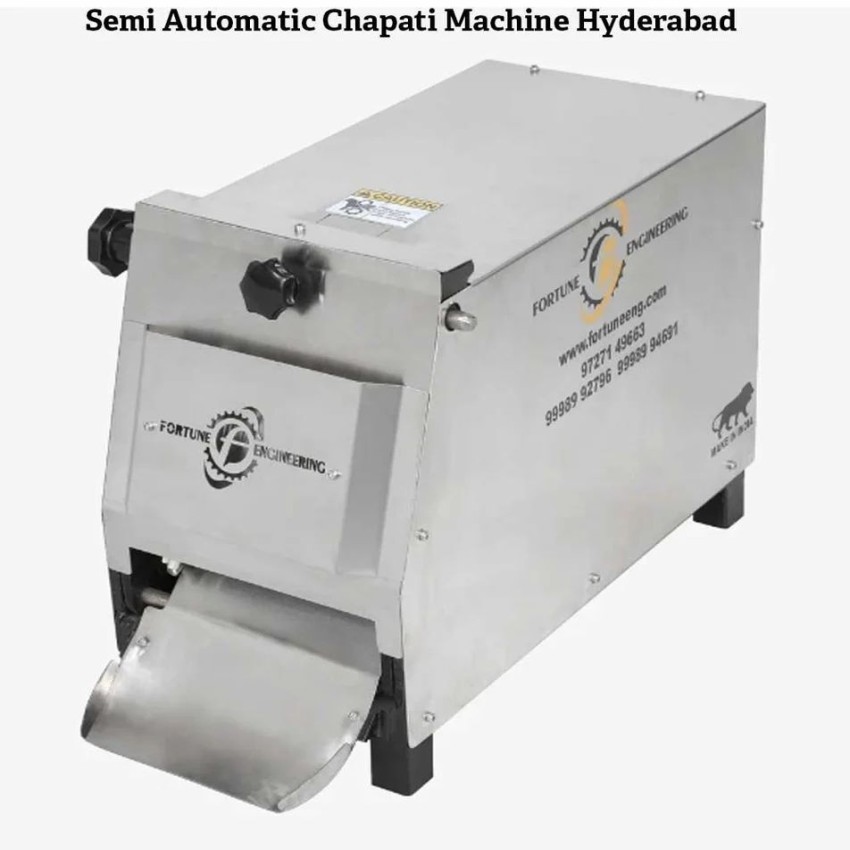Semi Automatic Chapati Machine Hyderabad, Capacity: 1000 per Hour, Model Name/Number: FS-800