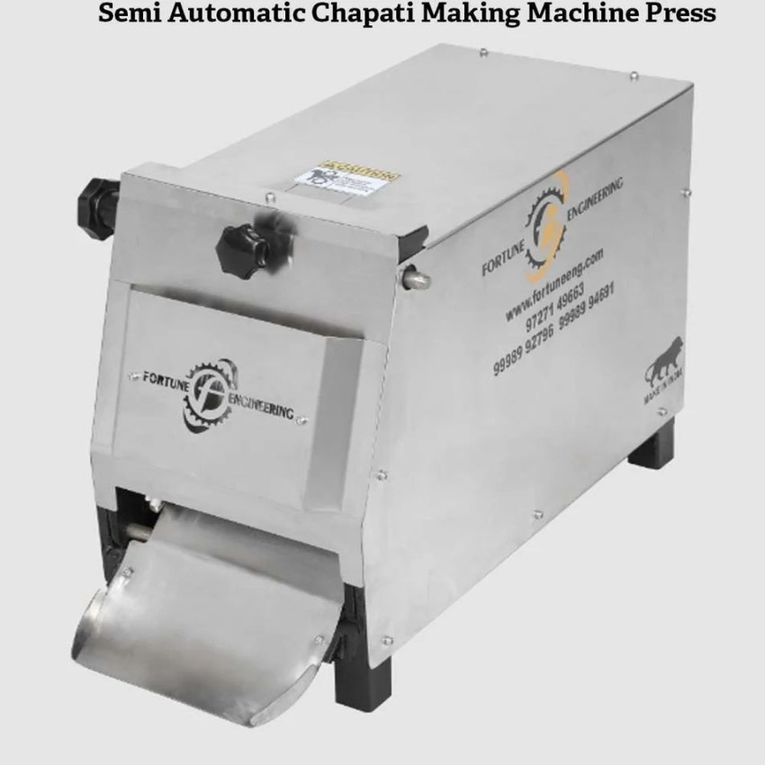 Semi Automatic Chapati Pressing Machine, Capacity: 1000 per Hour, Model Name/Number: FS-800
