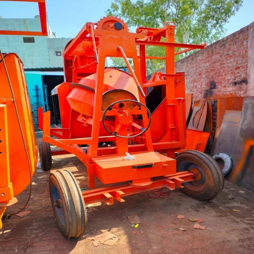 Semi Automatic Concrete Mixing Machine With Lift, Model Name/Number: SSI-MX-05, Capacity: 1200 Ltr