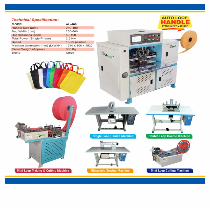 Semi Automatic Non Woven Bag Making Machine, Capacity: 100 (Pieces Per Hour)
