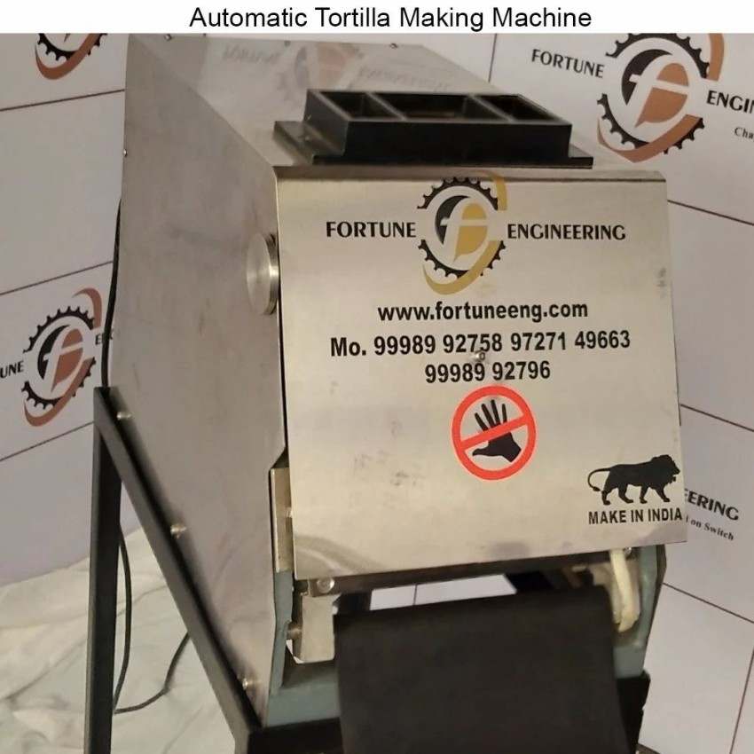 Stainless Steel Automatic Tortilla Making Machine, Model Name/Number: FC1000