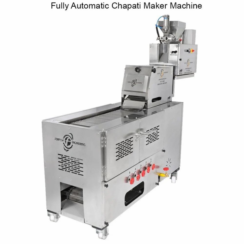 Stainless Steel Fully Automatic Chapati Maker Machine, Capacity: 2000 Dough/Hour, Model Name/Number: FC-1000