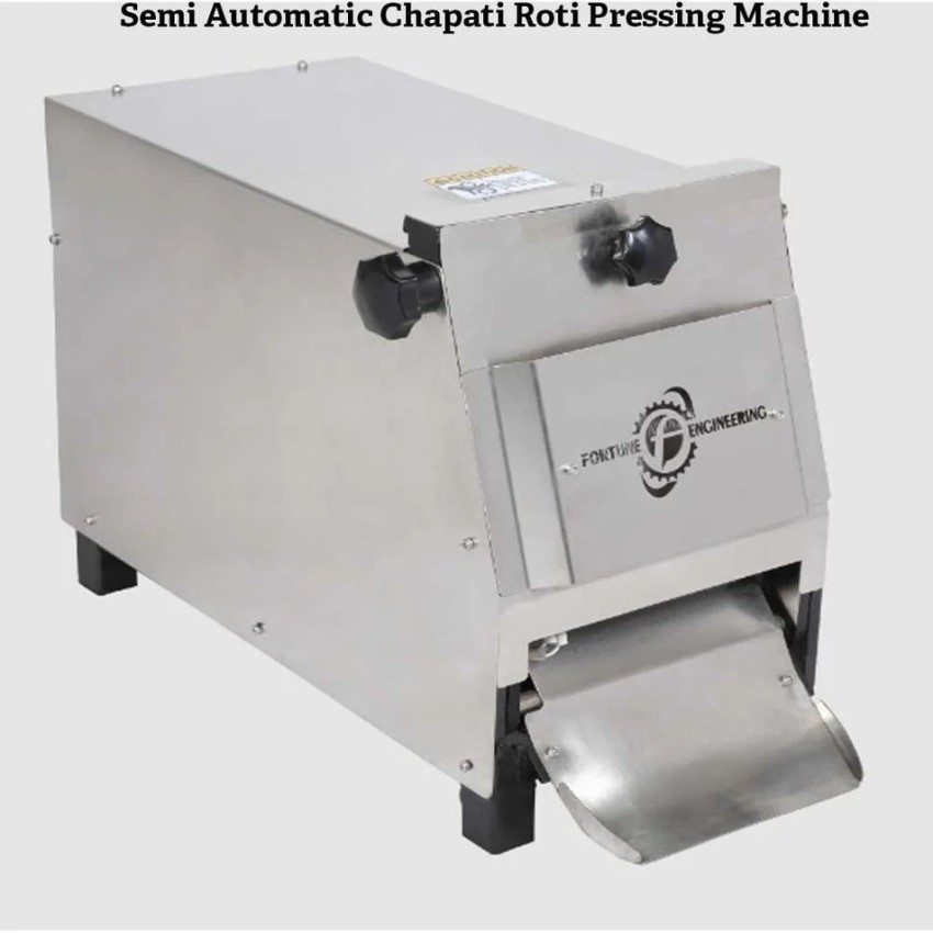 Stainless Steel Semi Automatic Chapati Roti Pressing Machine, 1000 per Hour