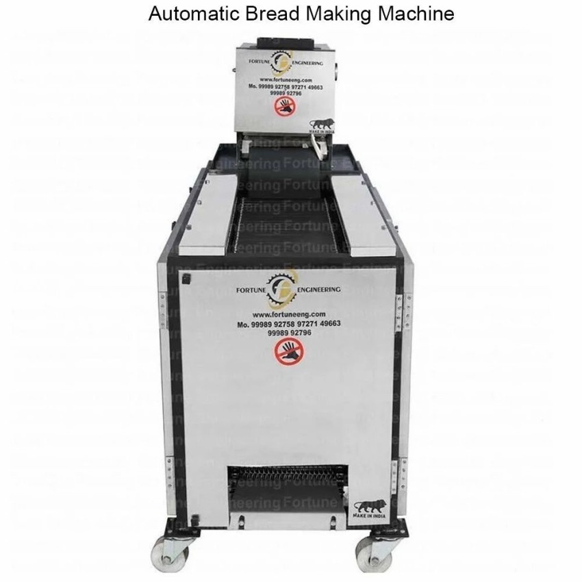 Stainless Steel(SS) Automatic Bread Making Machine, For Industrial/Commercial