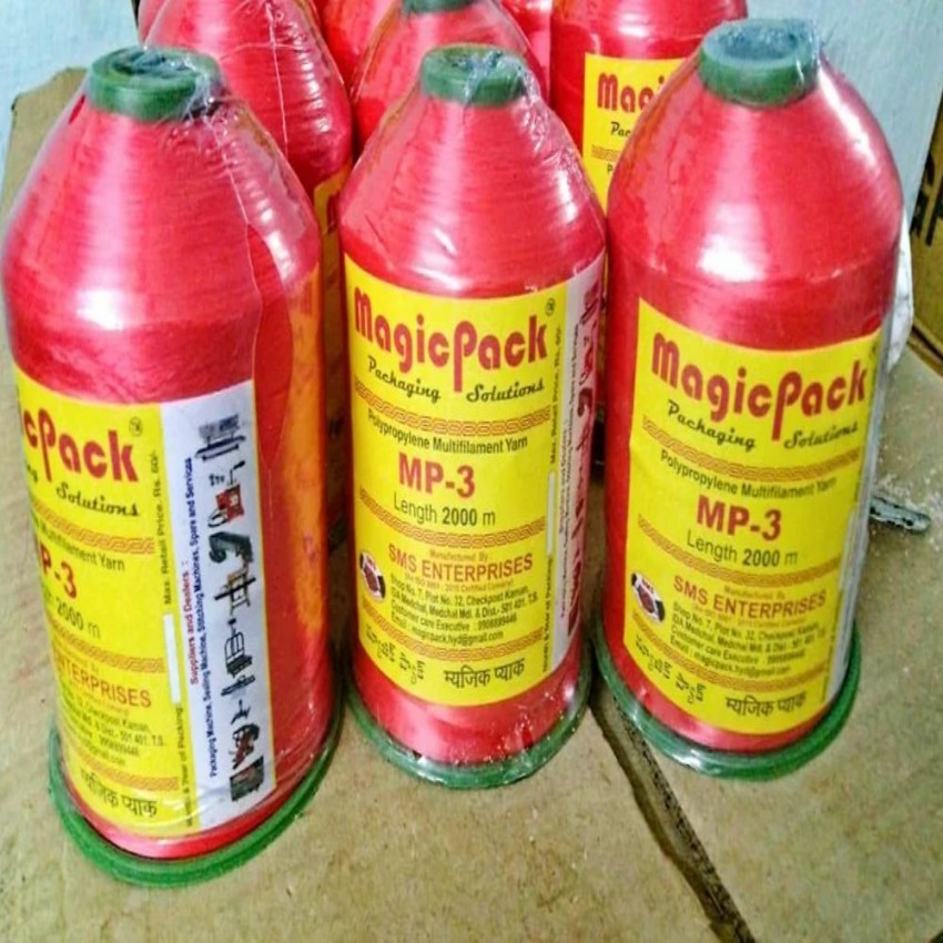 White / Blue /Green 2000 Miters Industrial Bag Closing Threads MP-3 (1 Play), For Agriculture