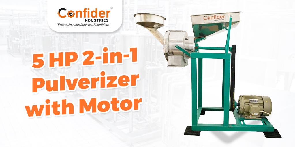 5 HP 2-in-1 Pulverizer with Motor
